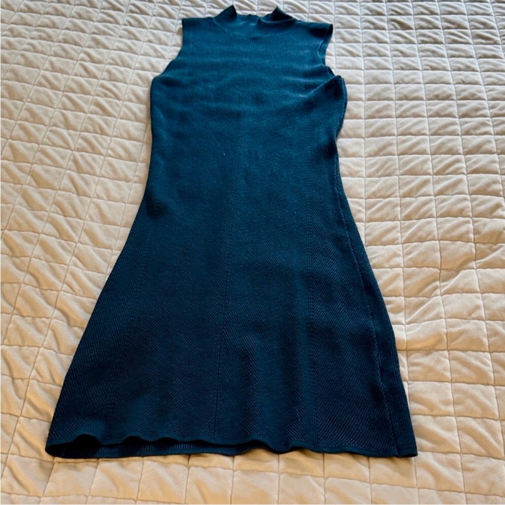LAST CHANCE❗️ Freshman Sleeveless Knit Midi Dress in Deep Teal